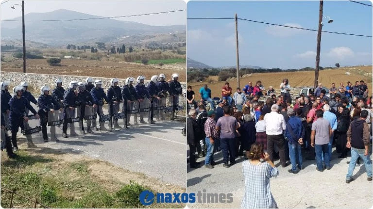 Νάξος: «Πόλεμος» για το νερό! Έσπασαν τον κλοιό των ΜΑΤ οι κάτοικοι – Ένας τραυματίας (βίντεο)